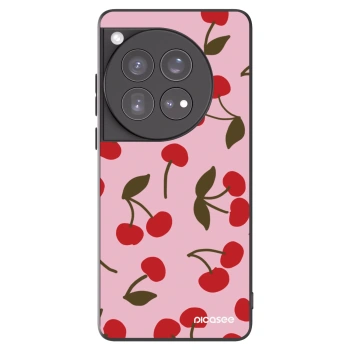 Picasee silikónový čierny obal pre OnePlus 12 5G - Cherry