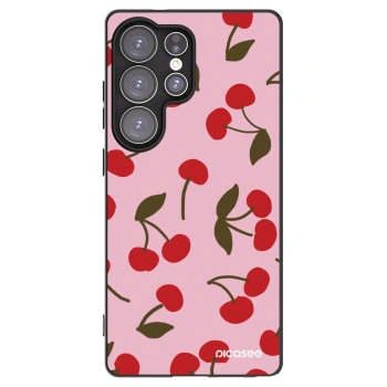 Picasee silikónový čierny obal pre Samsung Galaxy S25 Ultra 5G - Cherry