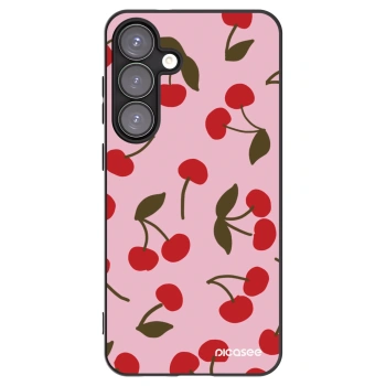 Picasee silikónový čierny obal pre Samsung Galaxy S25+ 5G - Cherry