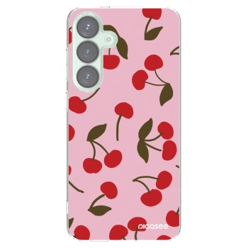 Picasee silikónový prehľadný obal pre Samsung Galaxy S25+ 5G - Cherry