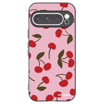 Picasee silikónový čierny obal pre Google Pixel 9 Pro - Cherry