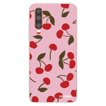 Picasee silikónový prehľadný obal pre Huawei P30 - Cherry