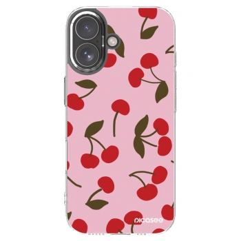 Picasee silikónový prehľadný obal pre Apple iPhone 17 - Cherry