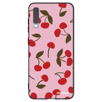 Picasee silikónový čierny obal pre Samsung Galaxy A70 A705F - Cherry