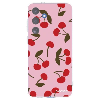 Picasee silikónový prehľadný obal pre Samsung Galaxy S25 FE 5G - Cherry