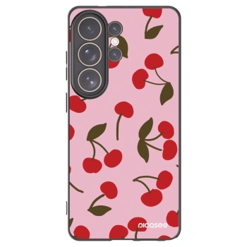 Picasee silikónový čierny obal pre Samsung Galaxy S26 Ultra - Cherry