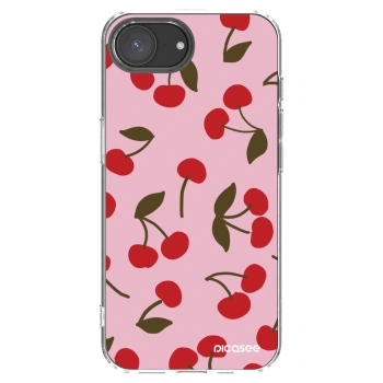 Picasee silikónový prehľadný obal pre Apple iPhone 17e - Cherry