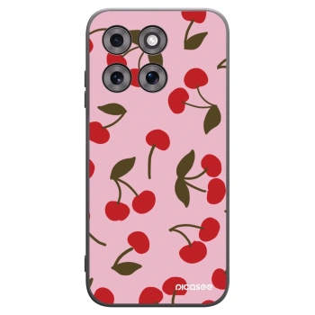 Picasee silikónový čierny obal pre Motorola Moto G77 - Cherry