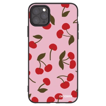 Picasee silikónový čierny obal pre Apple iPhone 11 Pro Max - Cherry