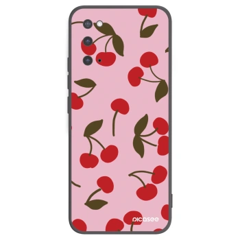 Picasee silikónový čierny obal pre Samsung Galaxy S20 G980F - Cherry