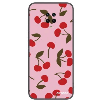 Picasee silikónový čierny obal pre Xiaomi Redmi Note 9 Pro - Cherry
