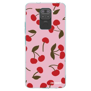 Picasee silikónový čierny obal pre Xiaomi Redmi Note 9 - Cherry