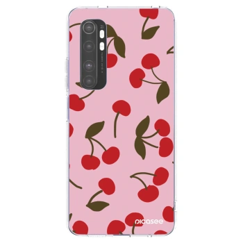 Picasee silikónový prehľadný obal pre Xiaomi Mi Note 10 Lite - Cherry