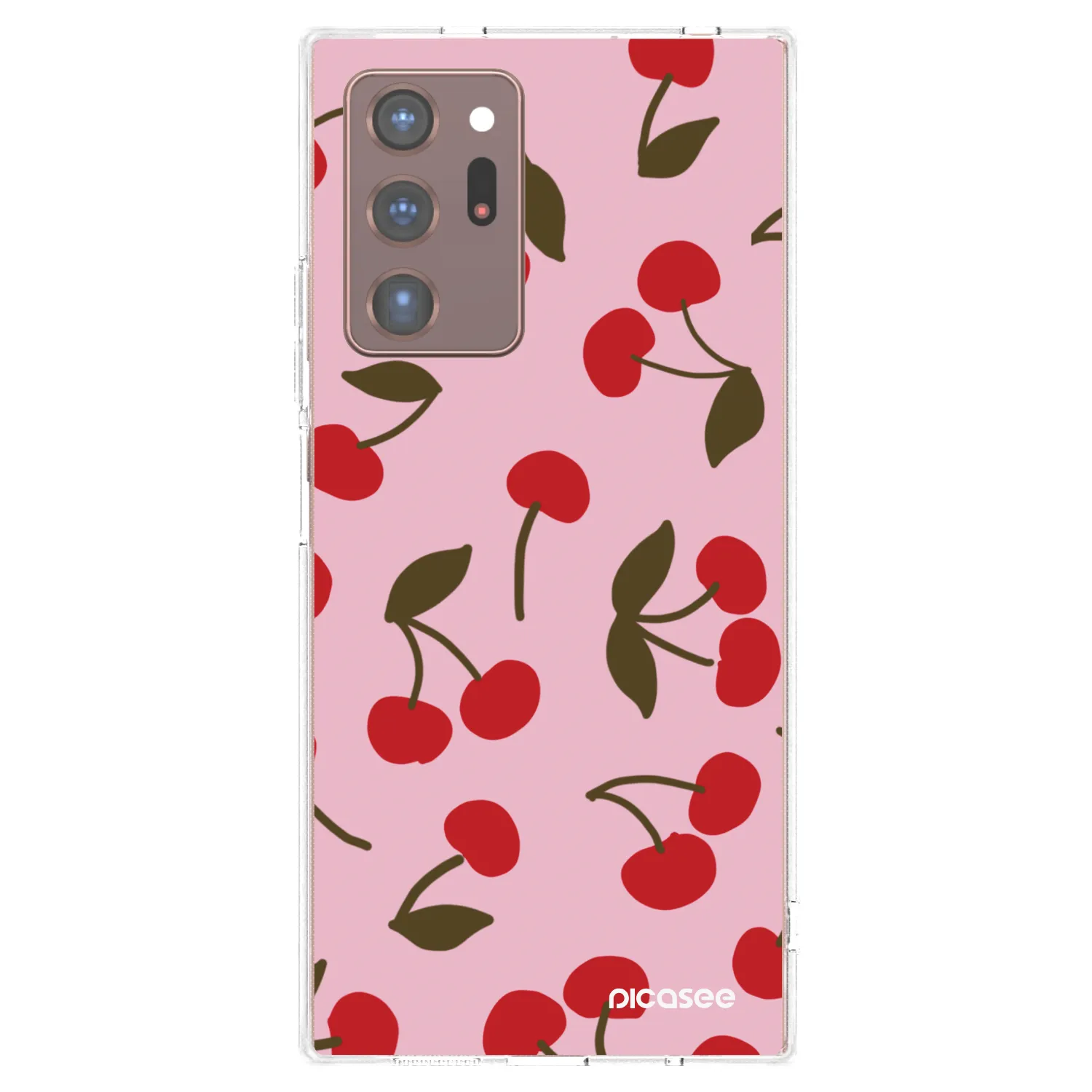 Picasee silikónový prehľadný obal pre Samsung Galaxy Note 20 Ultra - Cherry