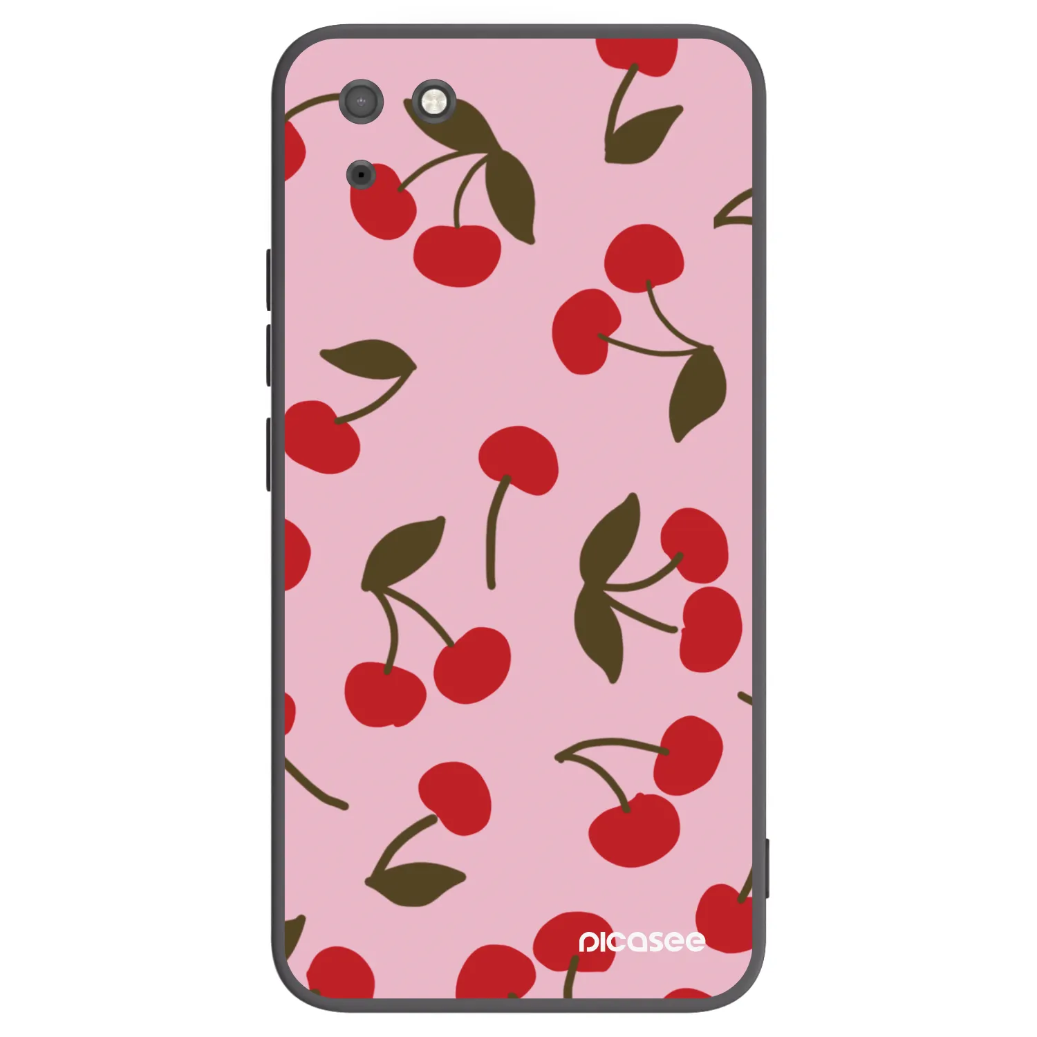 Picasee silikónový čierny obal pre Huawei Y5P - Cherry