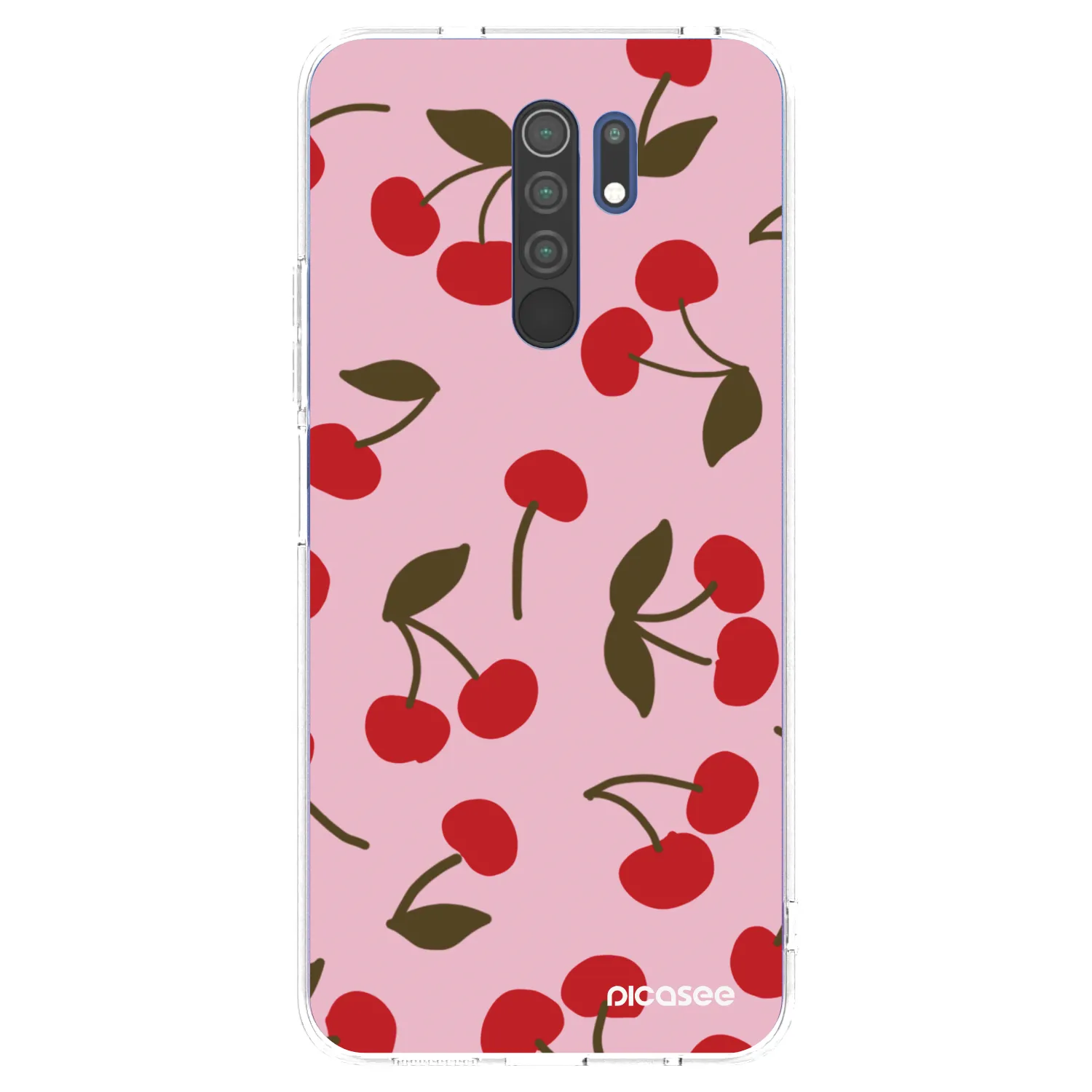 Picasee silikónový prehľadný obal pre Xiaomi Redmi 9 - Cherry