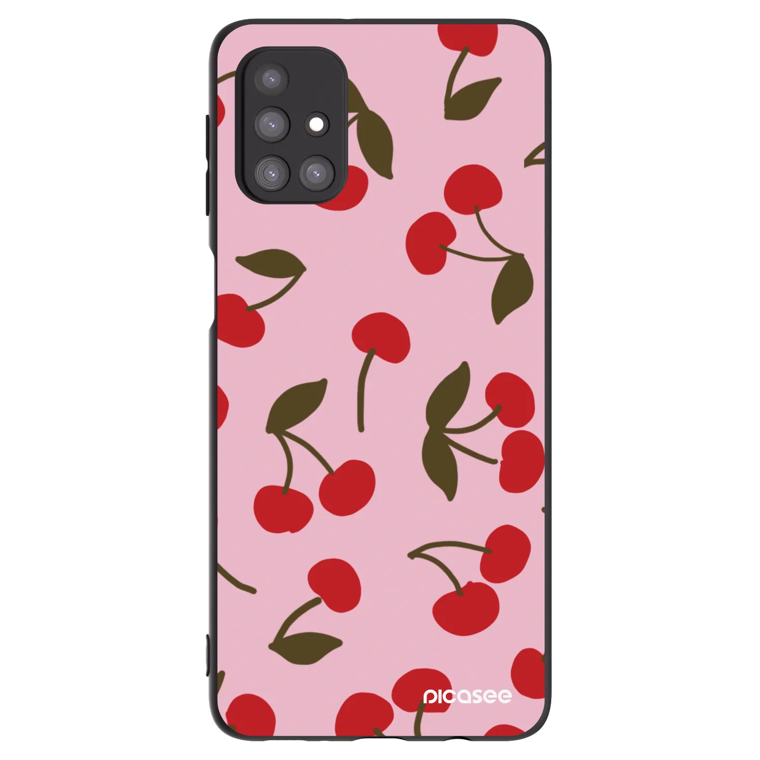 Picasee silikónový čierny obal pre Samsung Galaxy M31s - Cherry