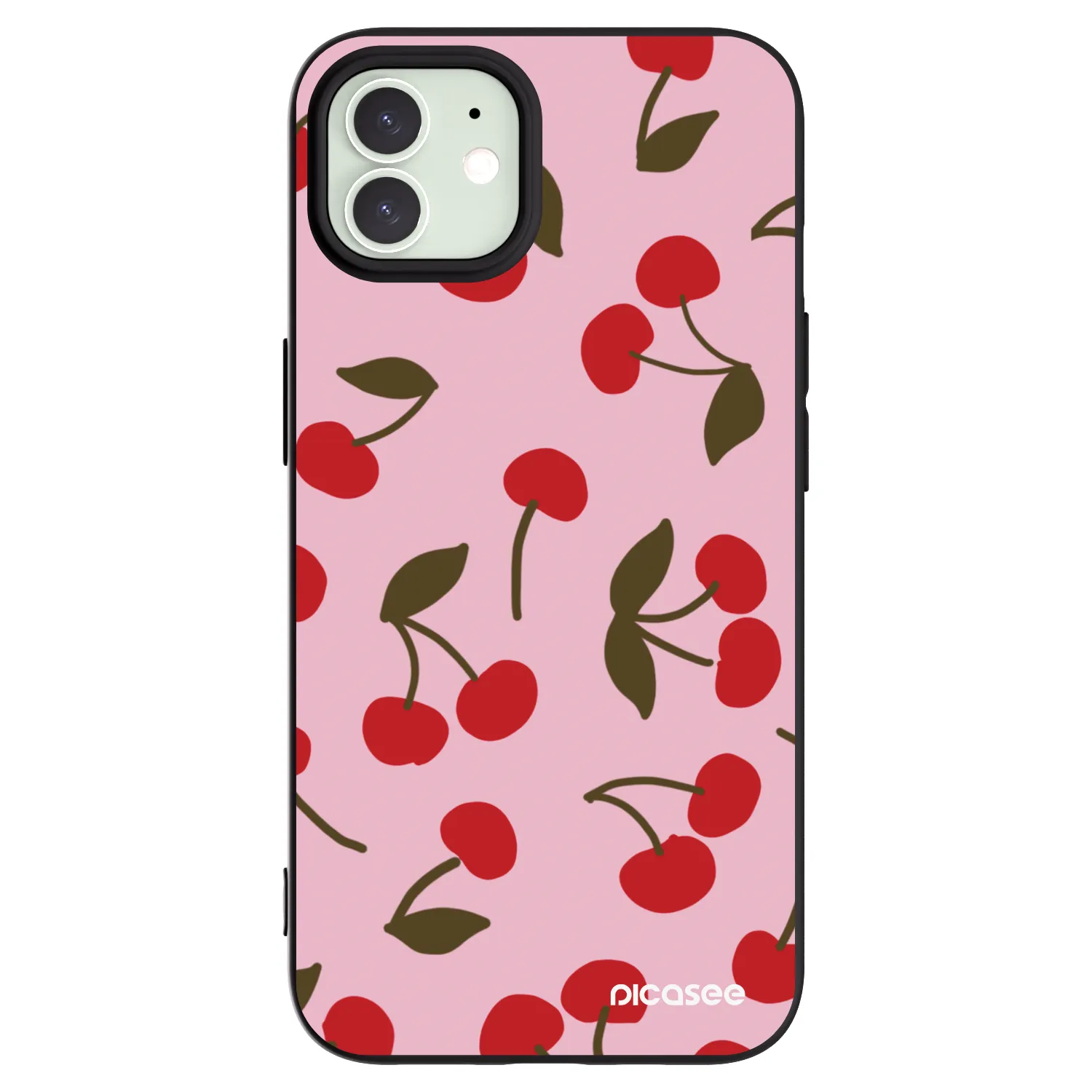 Picasee silikónový čierny obal pre Apple iPhone 12 Pro - Cherry