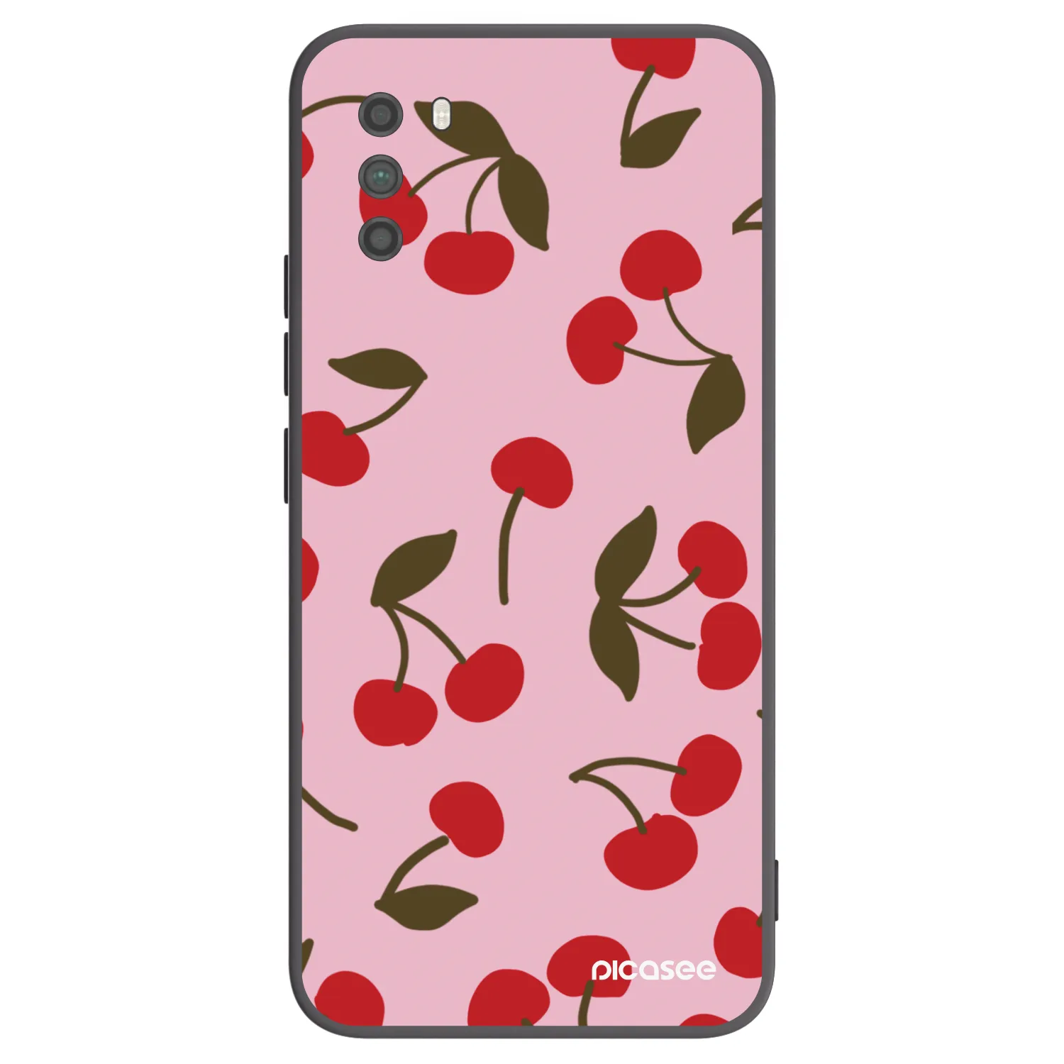Picasee silikónový čierny obal pre Xiaomi Poco M3 - Cherry