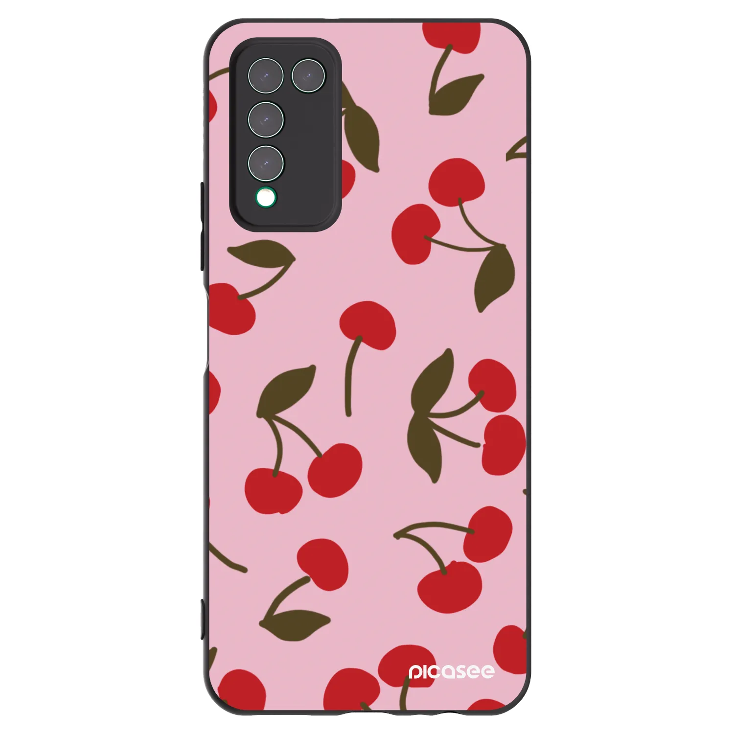 Picasee silikónový čierny obal pre Honor 10X Lite - Cherry
