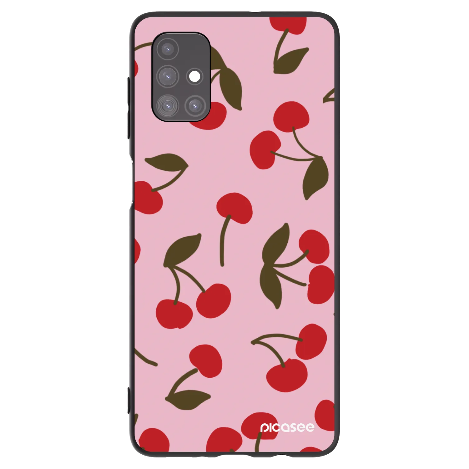 Picasee silikónový čierny obal pre Samsung Galaxy M51 M515F - Cherry