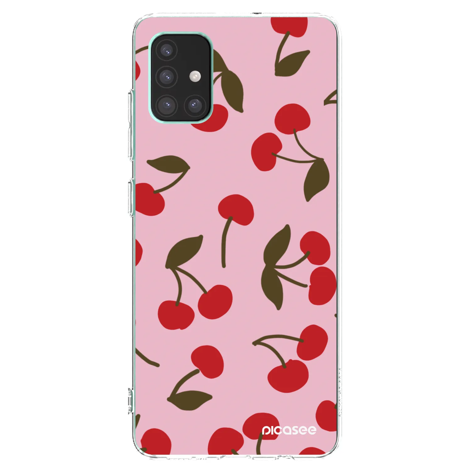 Picasee silikónový prehľadný obal pre Samsung Galaxy M51 M515F - Cherry
