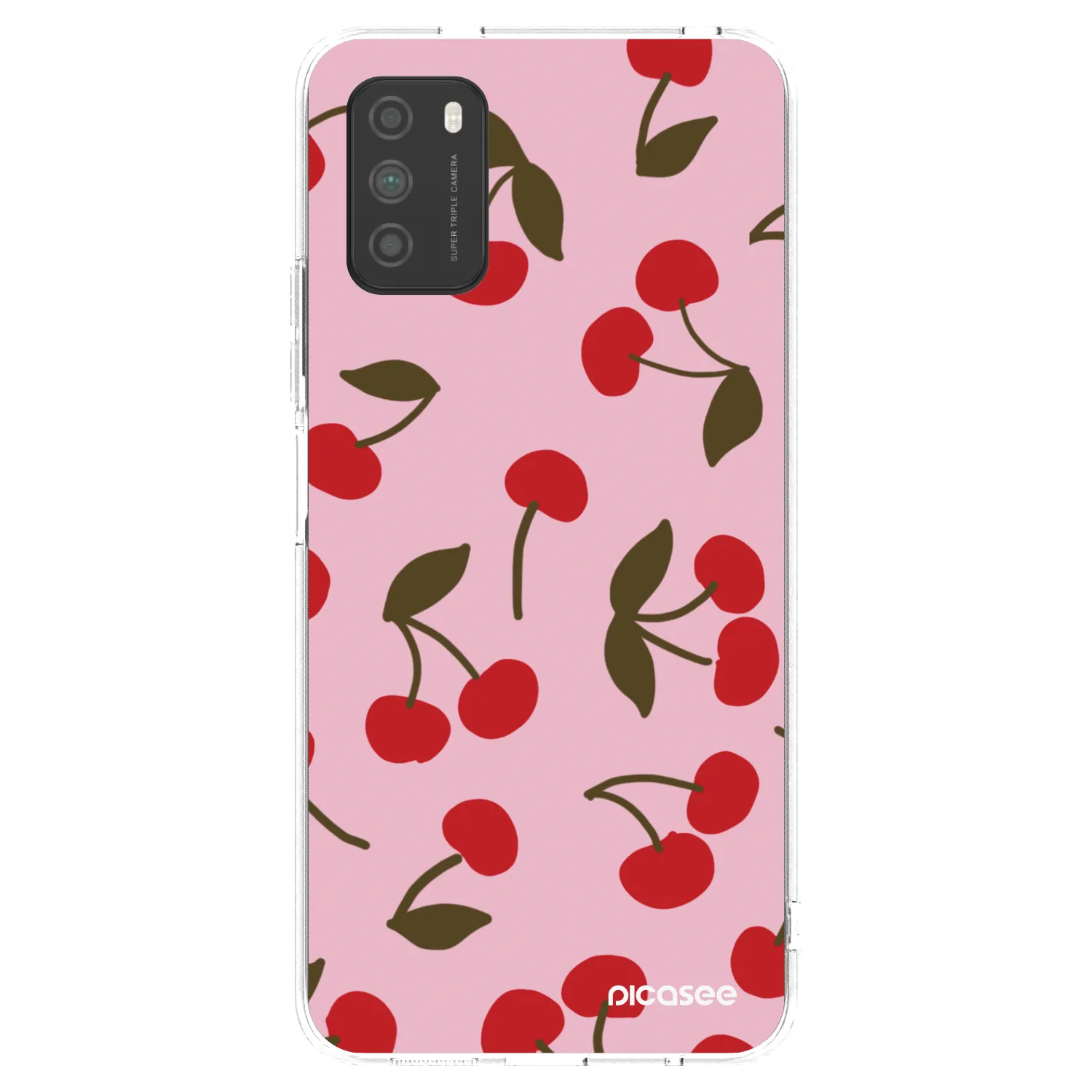 Picasee silikónový prehľadný obal pre Xiaomi Poco M3 - Cherry