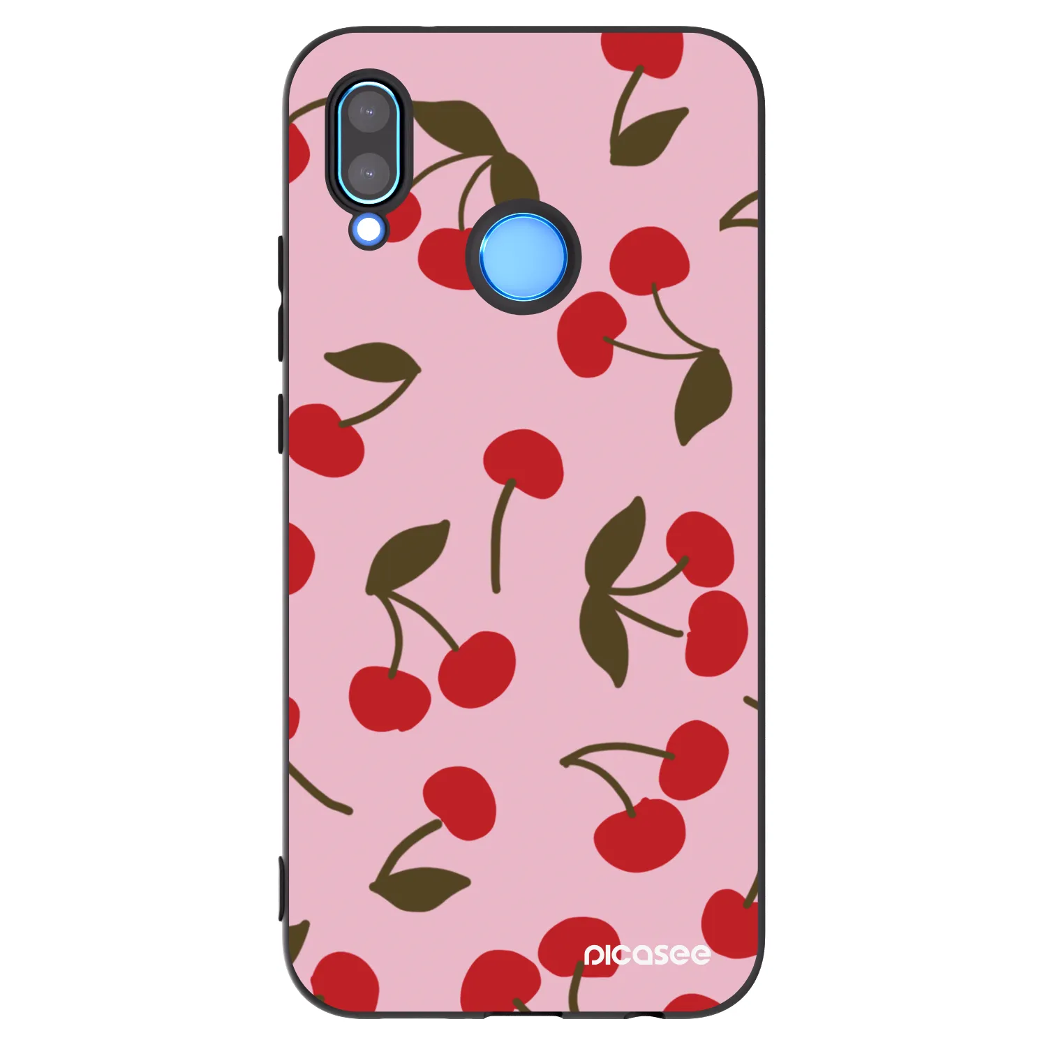 Picasee silikónový čierny obal pre Huawei P20 Lite - Cherry