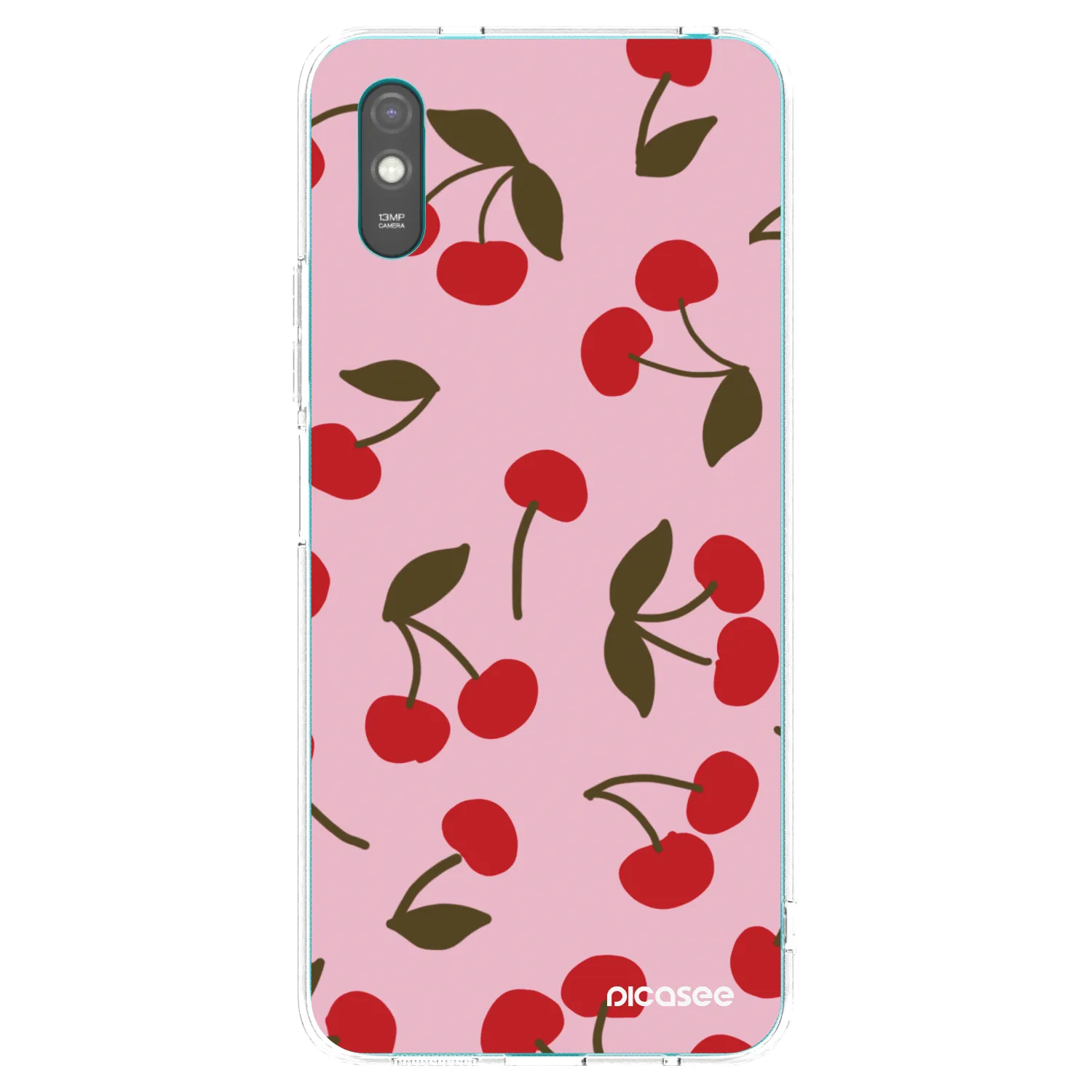 Picasee silikónový prehľadný obal pre Xiaomi Redmi 9AT - Cherry