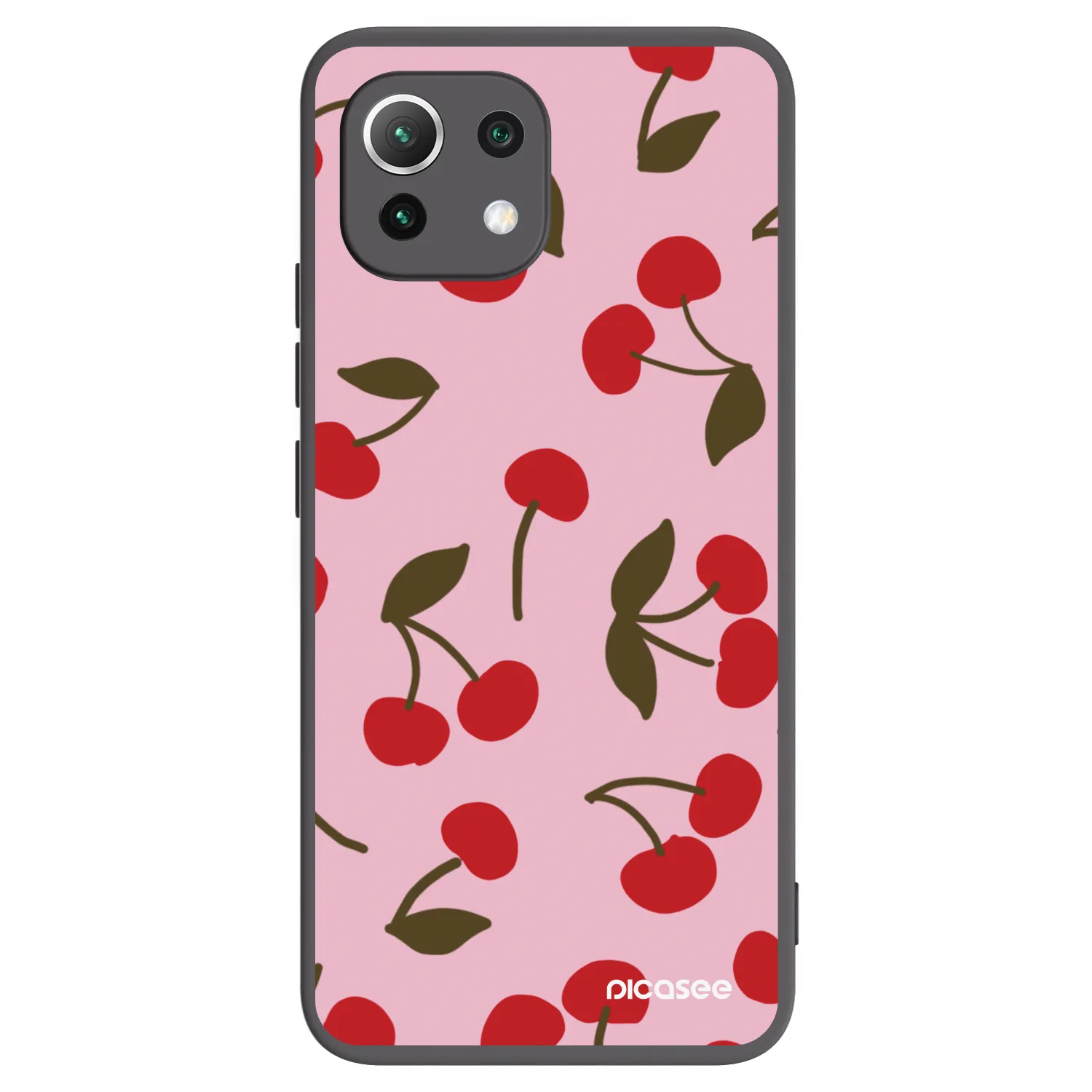 Picasee silikónový čierny obal pre Xiaomi Mi 11 Lite - Cherry