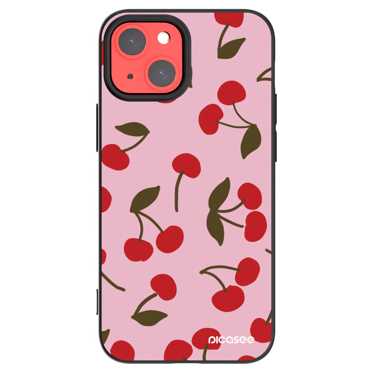 Picasee silikónový čierny obal pre Apple iPhone 13 mini - Cherry