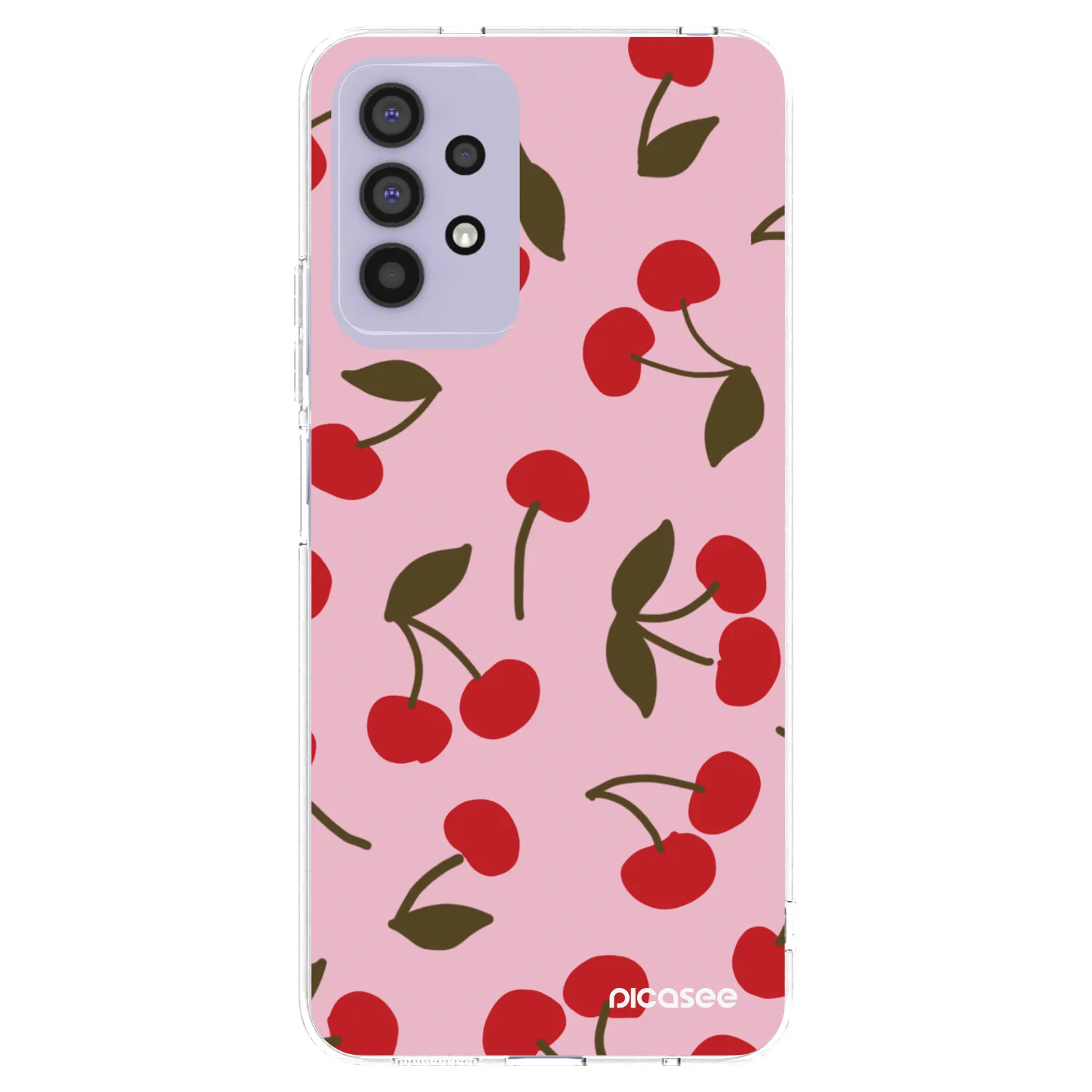 Picasee silikónový prehľadný obal pre Samsung Galaxy A32 4G SM-A325F - Cherry