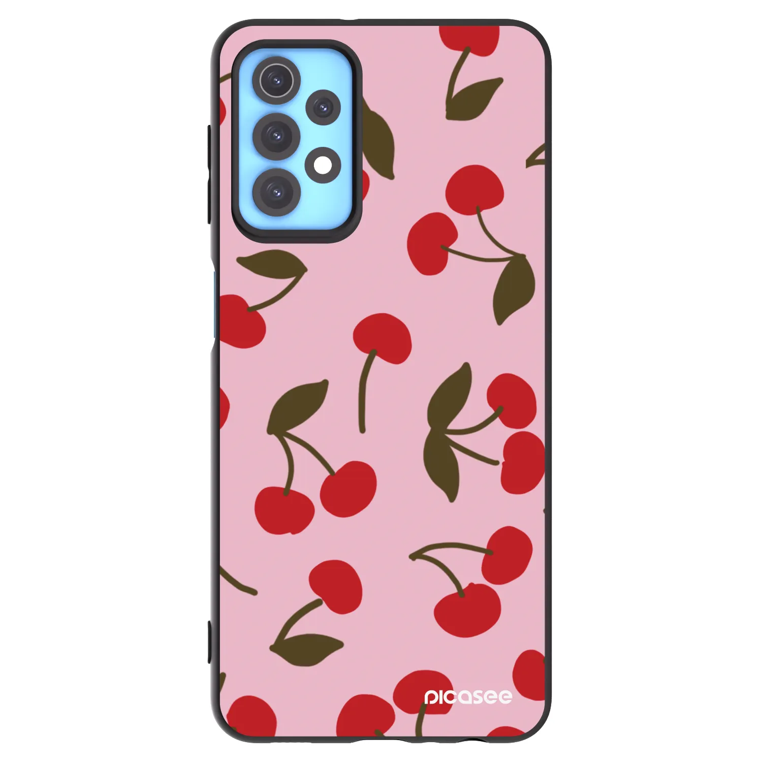 Picasee silikónový čierny obal pre Samsung Galaxy A32 4G SM-A325F - Cherry