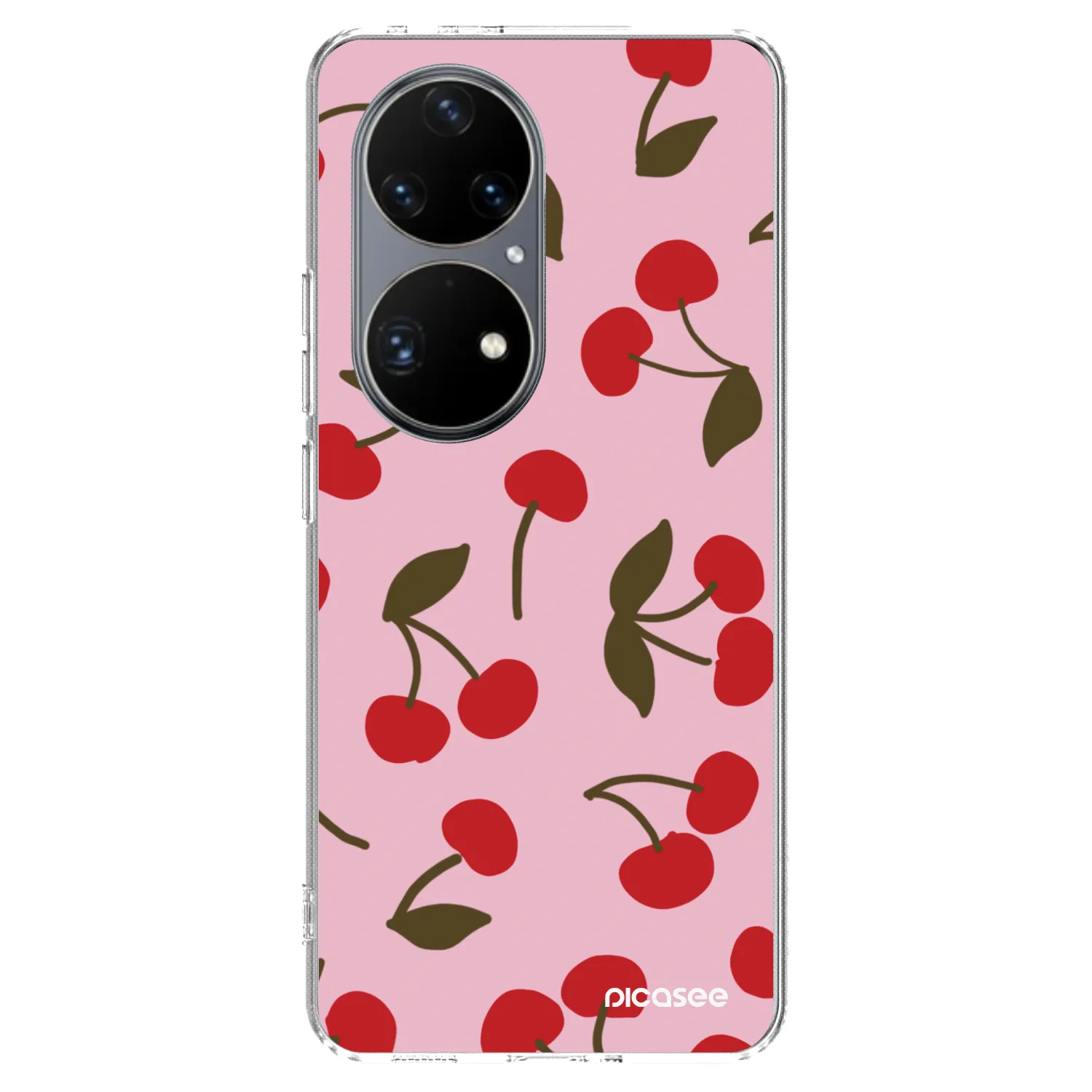 Picasee silikónový prehľadný obal pre Huawei P50 - Cherry