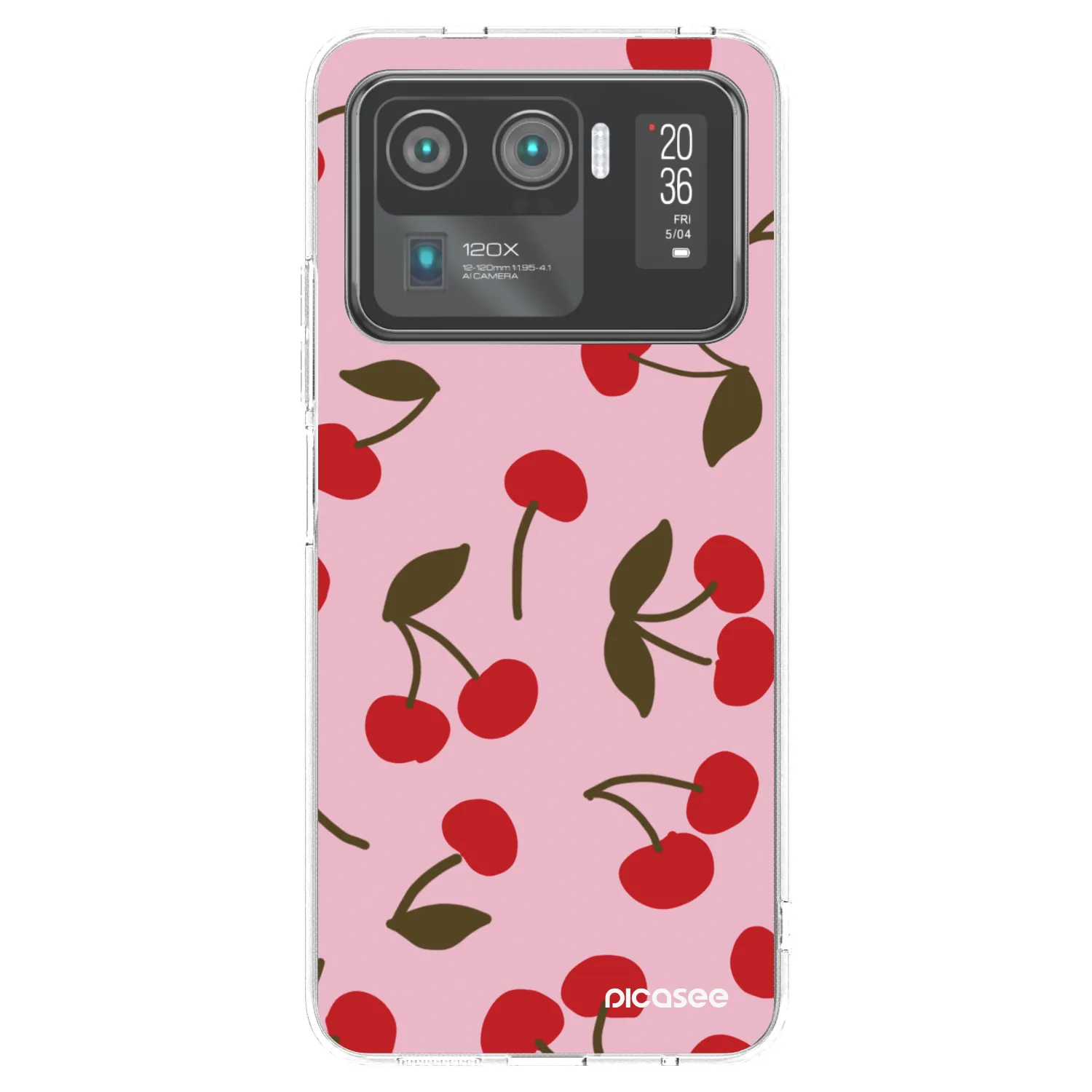 Picasee silikónový prehľadný obal pre Xiaomi Mi 11 Ultra - Cherry