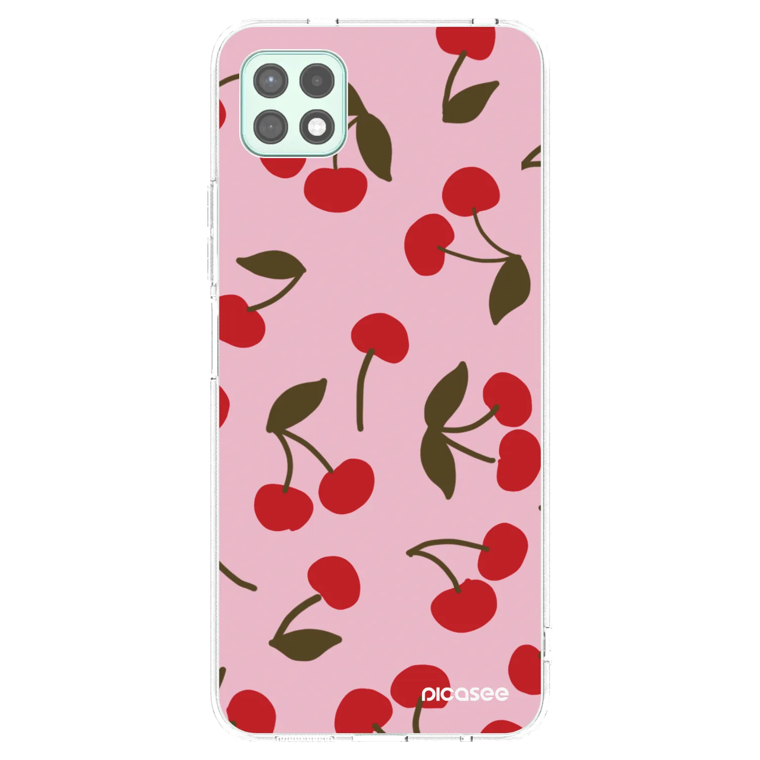Picasee silikónový prehľadný obal pre Samsung Galaxy A22 A226B 5G - Cherry