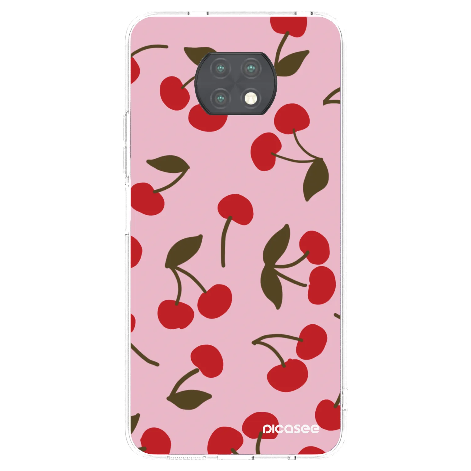 Picasee silikónový prehľadný obal pre Xiaomi Redmi Note 9T - Cherry
