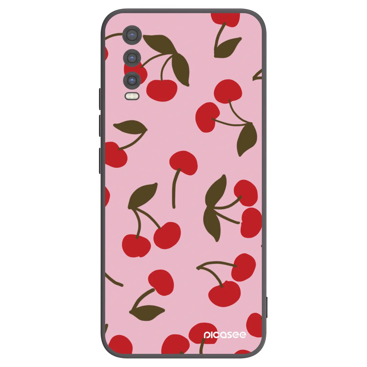 Picasee silikónový čierny obal pre Vivo Y20s - Cherry