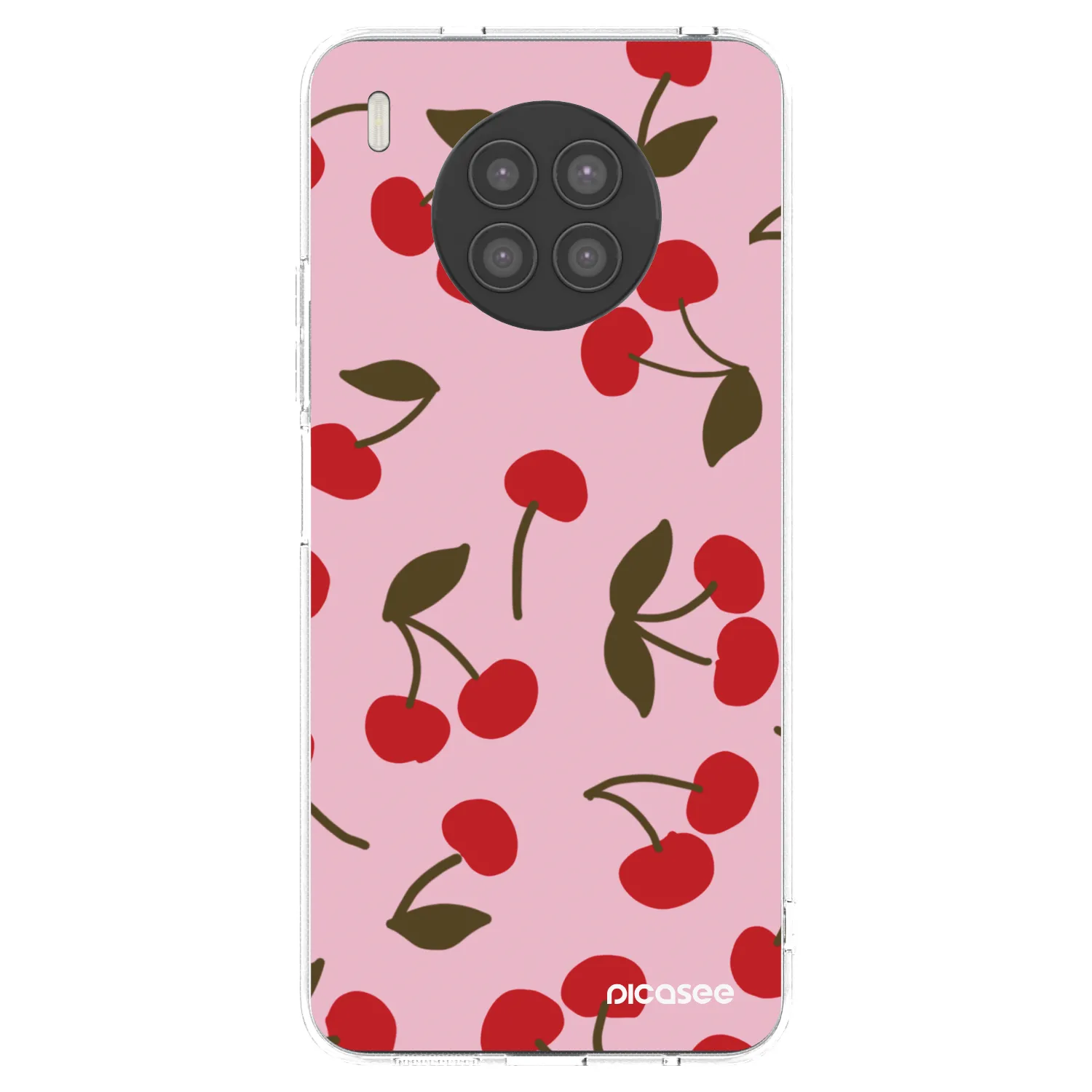 Picasee silikónový prehľadný obal pre Huawei Nova 8i - Cherry