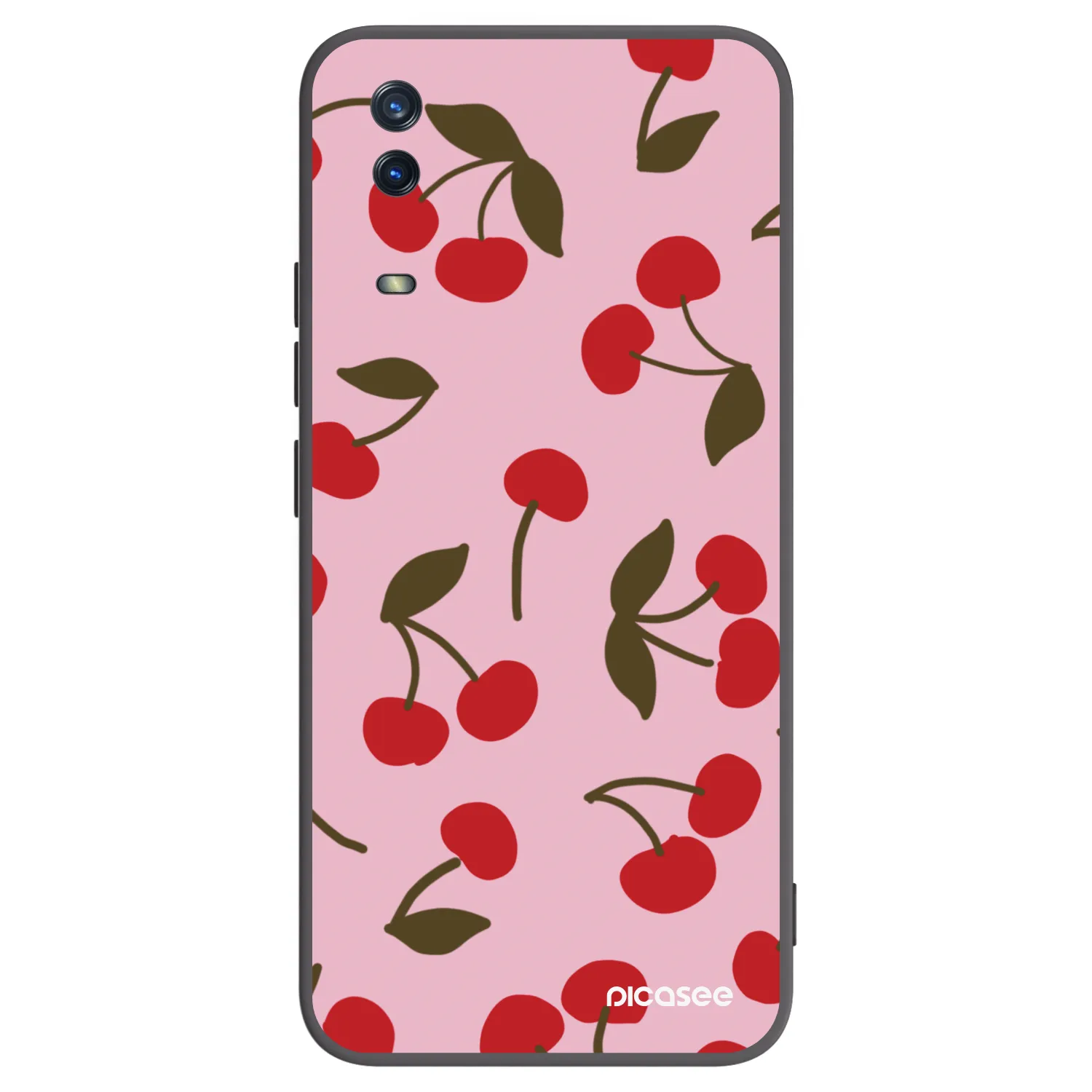 Picasee silikónový čierny obal pre Vivo Y11s - Cherry