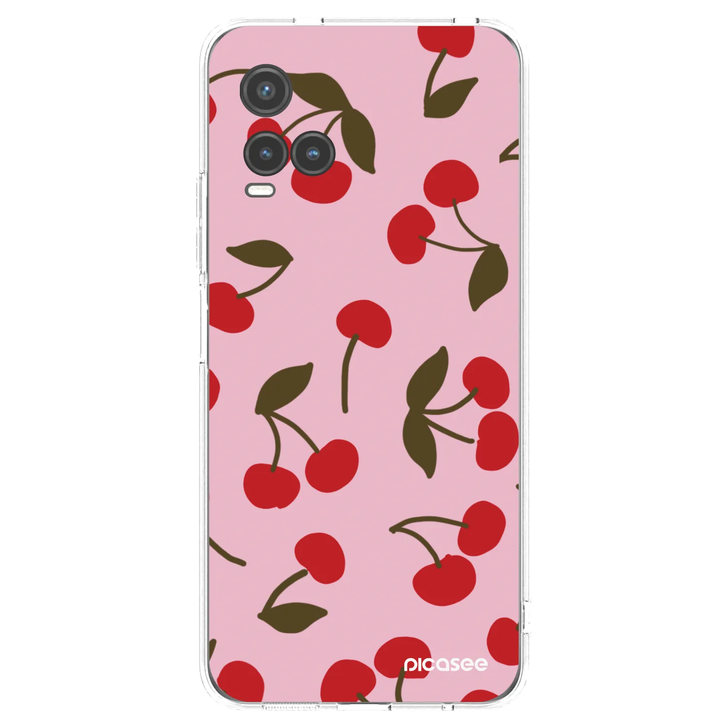 Picasee silikónový prehľadný obal pre Vivo Y33s - Cherry