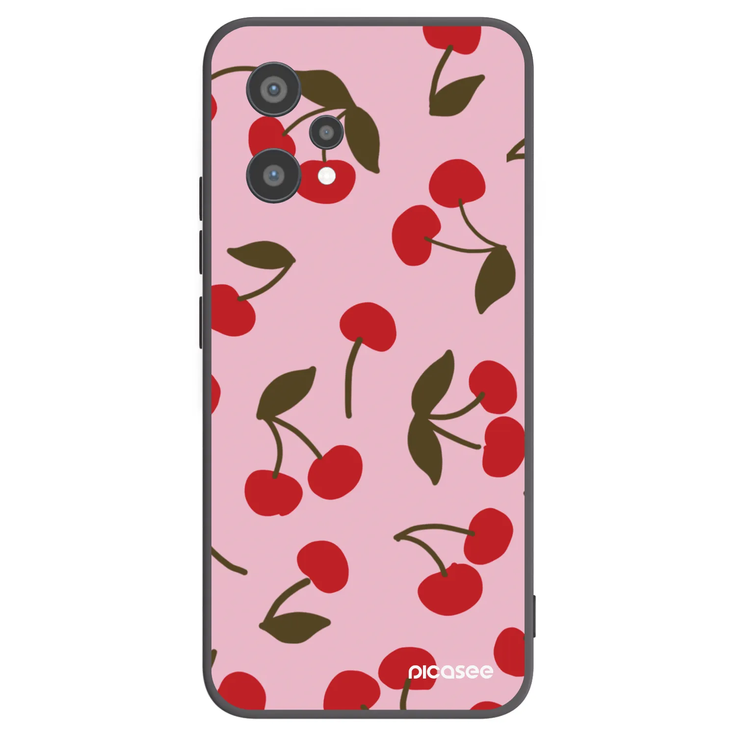 Picasee silikónový čierny obal pre Realme 9 Pro 5G - Cherry