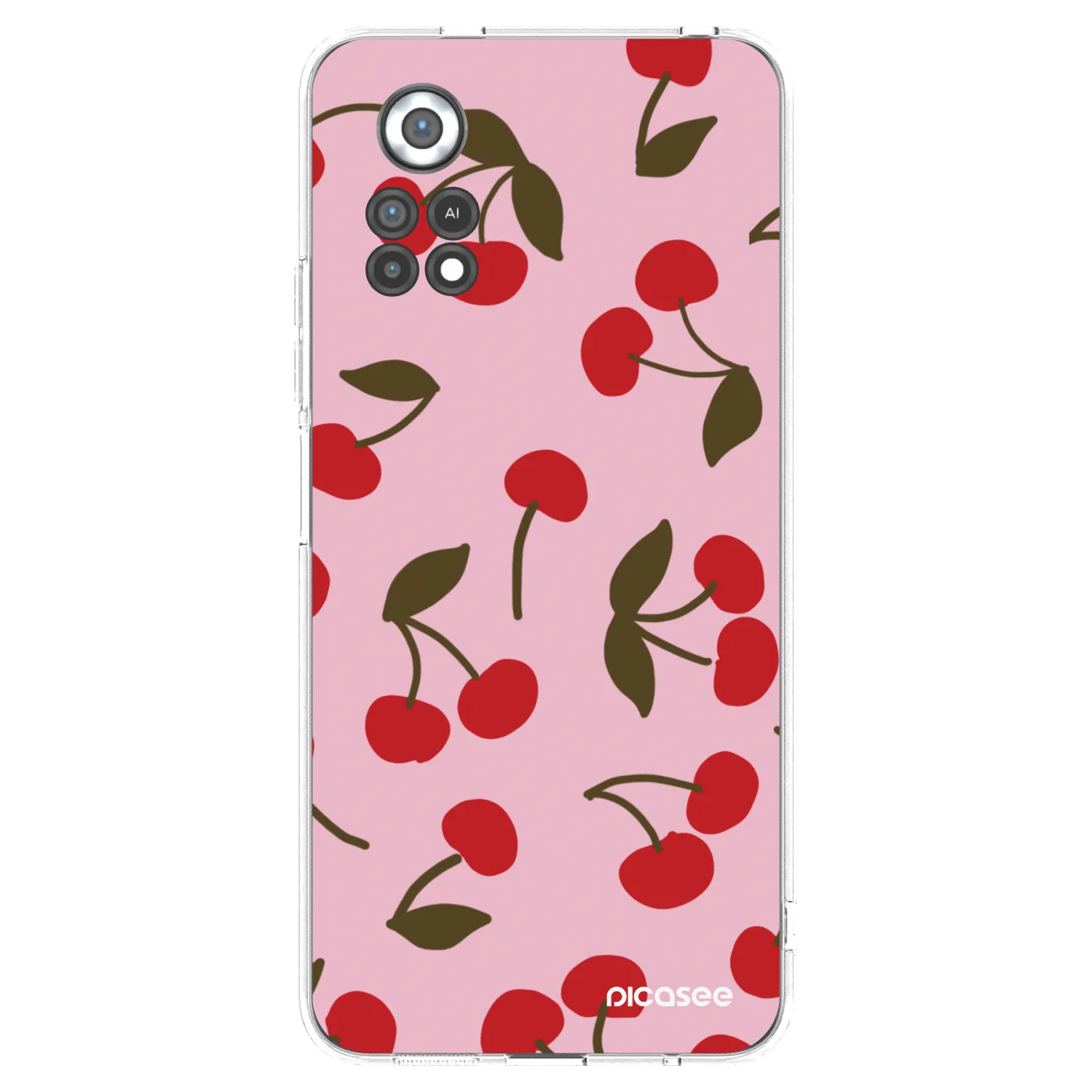 Picasee silikónový prehľadný obal pre Xiaomi Poco X4 Pro 5G - Cherry