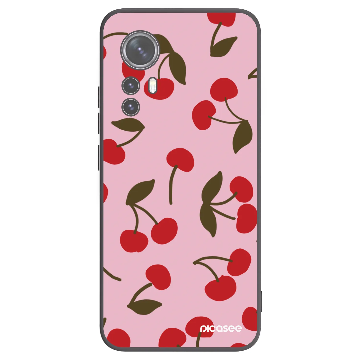 Picasee silikónový čierny obal pre Xiaomi 12 - Cherry