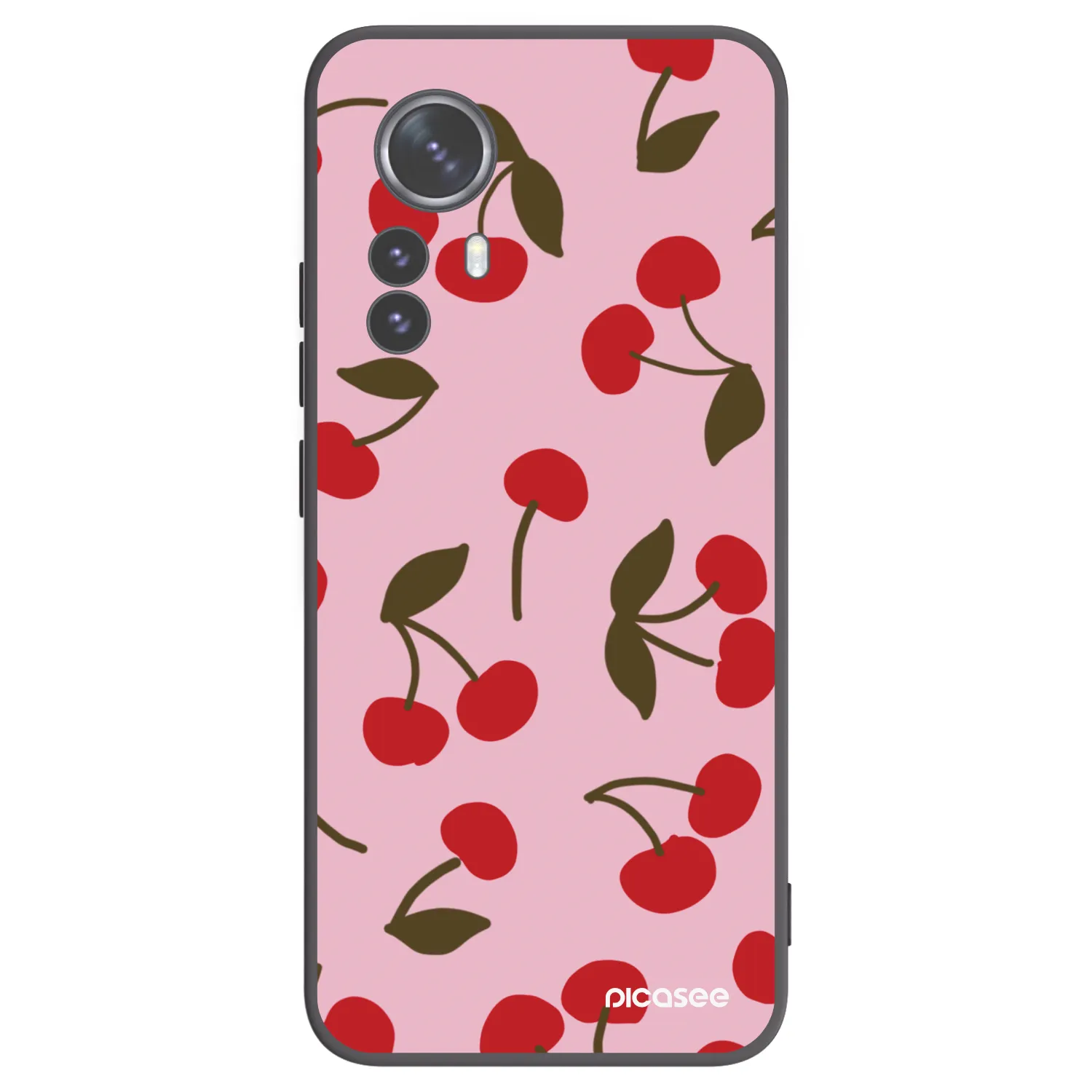 Picasee silikónový čierny obal pre Xiaomi 12 Pro - Cherry