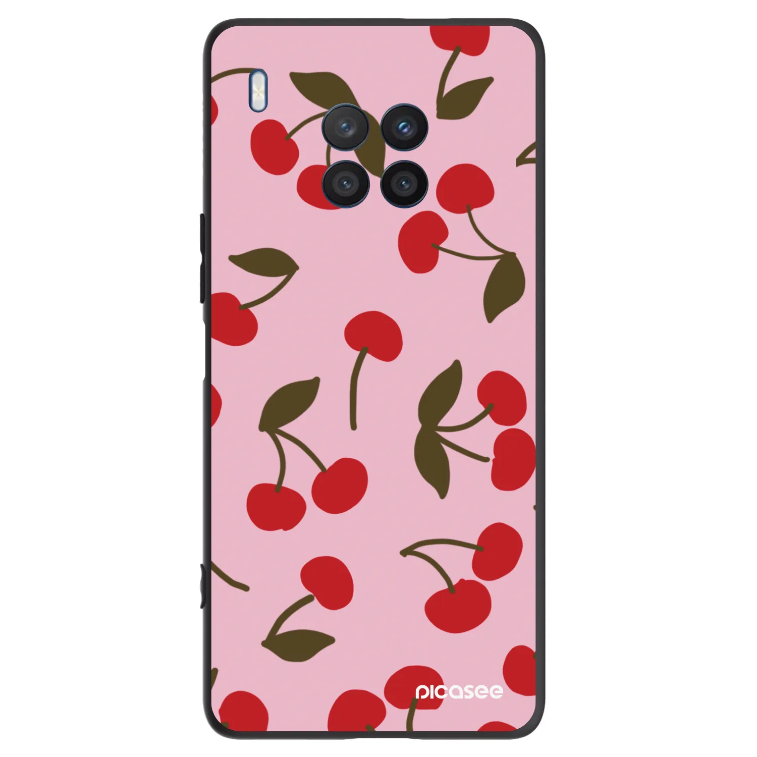 Picasee silikónový čierny obal pre Honor 50 Lite - Cherry