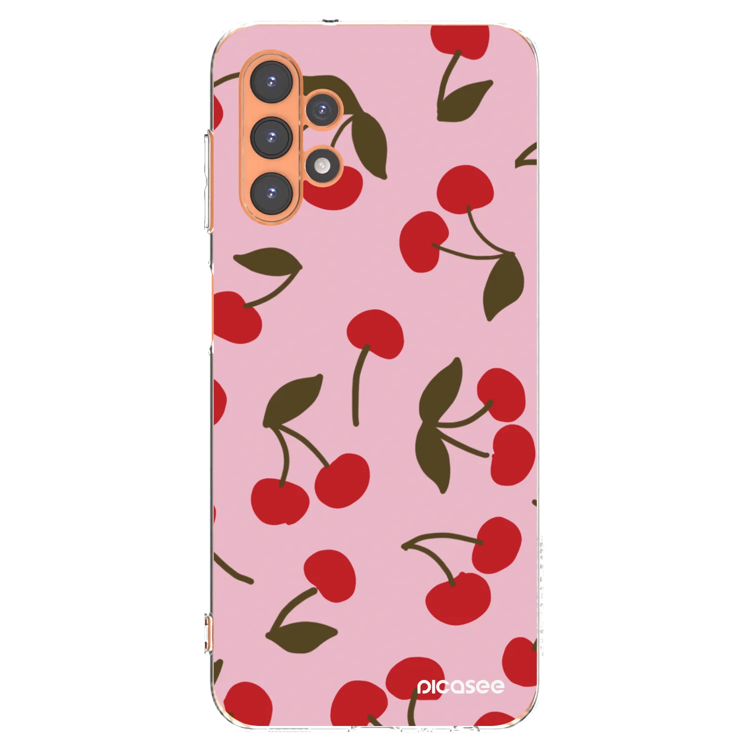 Picasee silikónový prehľadný obal pre Samsung Galaxy A13 4G A135 - Cherry
