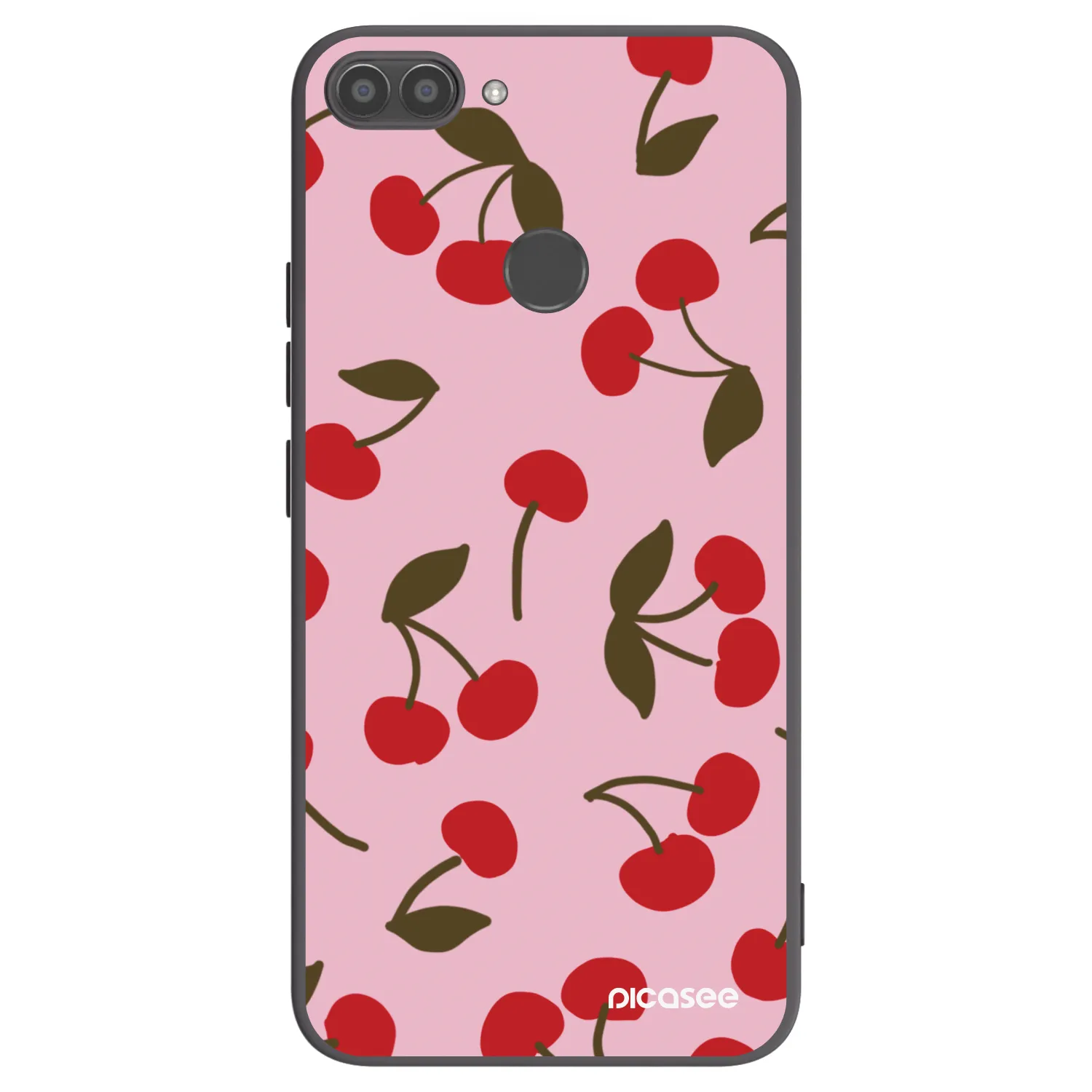 Picasee silikónový čierny obal pre Huawei P Smart - Cherry