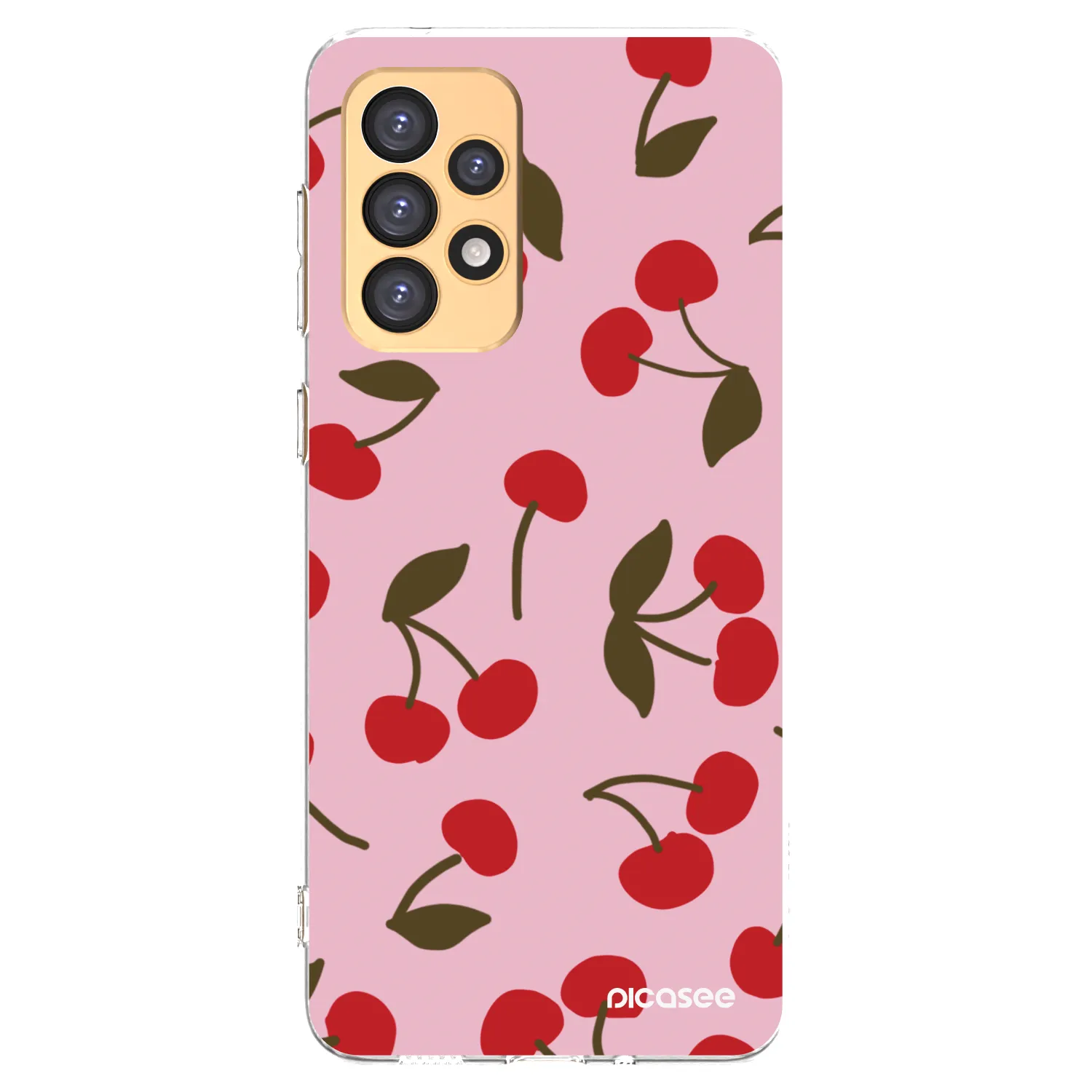 Picasee silikónový prehľadný obal pre Samsung Galaxy A33 5G A336 - Cherry