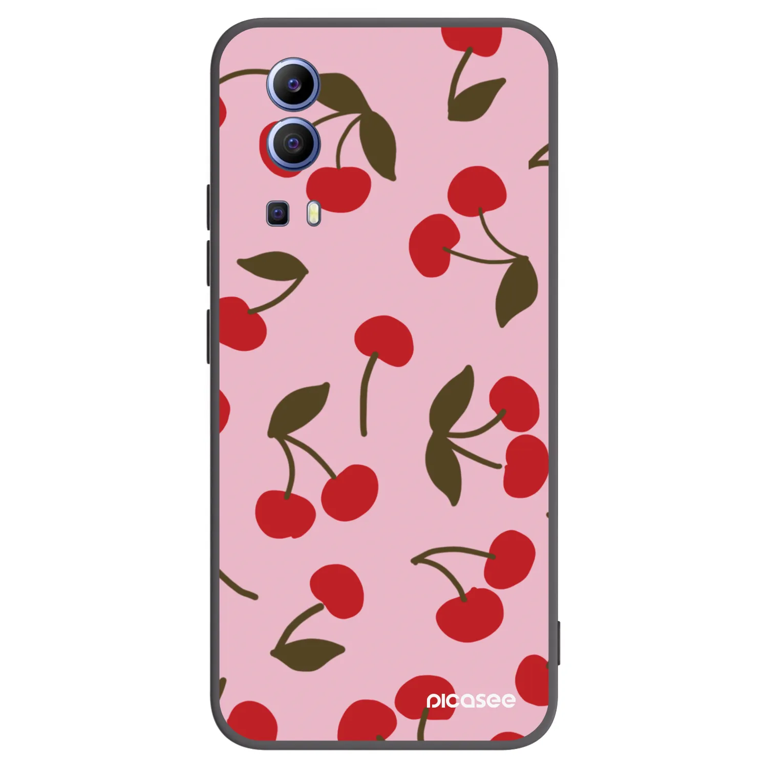 Picasee silikónový čierny obal pre Vivo Y52 5G - Cherry